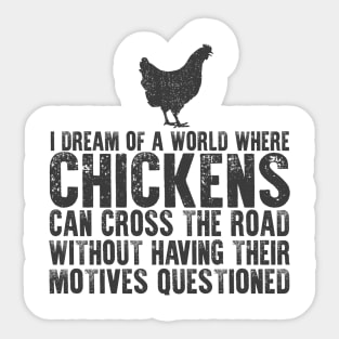 chickens of dream Sticker